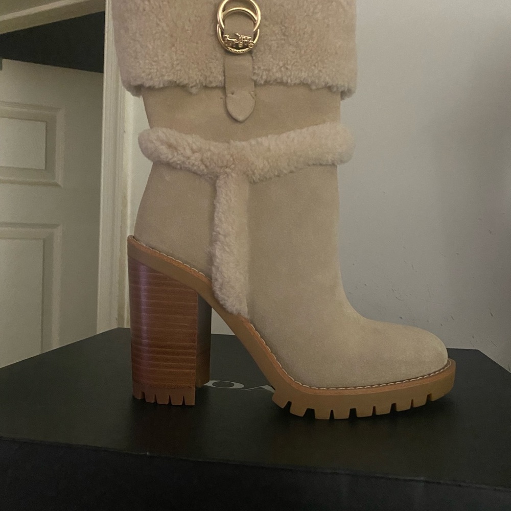 NWT Coach Harlie Suede bootie